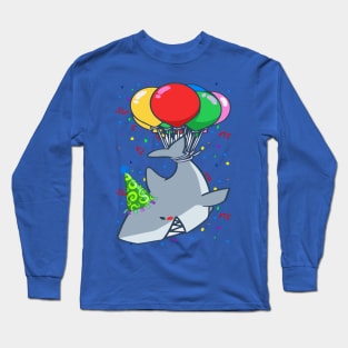 BIRTHDAY SHARK BALLOON SHIRT Long Sleeve T-Shirt